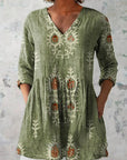 Aurora | Blusa Lunga a Righe Grafiche