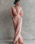 Isabella | Abito Maxi Portafoglio Drappeggiato