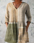 Aurora | Blusa Lunga a Righe Grafiche