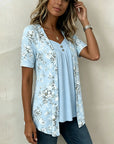 Valentina | Completo Floreale Scollo a V