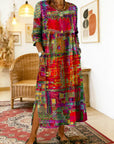 Ginevra | Abito Midi Artistico Svasato