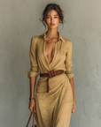 Chiara | Abito Maxi Drappeggiato
