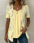 Valentina | Completo Floreale Scollo a V