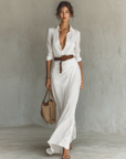 Chiara | Abito Maxi Drappeggiato