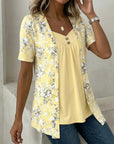 Valentina | Completo Floreale Scollo a V