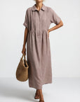 Aurora | Abito Maxi Fluido con Tasche
