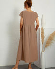Livia | Abito Maxi Svasato con Tasche