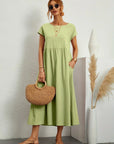 Livia | Abito Maxi Svasato con Tasche
