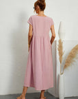Livia | Abito Maxi Svasato con Tasche
