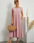 Livia | Abito Maxi Svasato con Tasche