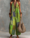 Ginevra | Tuta halter patchwork