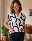 Chiara | Blusa Fluida a Stampa
