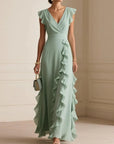 Chiara | Abito Lungo Elegante con Volant