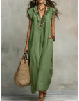 Valentina | Abito Maxi Bohemien con Volant