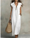 Valentina | Abito Maxi Bohemien con Volant