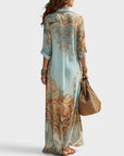 Arianna | Abito Camicia Maxi a Stampa