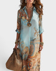 Arianna | Abito Camicia Maxi a Stampa