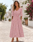 Margherita | Abito Midi Svasato a Pois