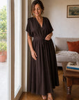Lavinia | Abito Maxi Drappeggiato