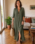 Livia | Abito Maxi Chemisier