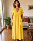 Alessia | Abito Maxi in Mussola