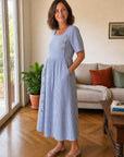 Stella | Abito Midi a Righe