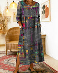 Ginevra | Abito Midi Artistico Svasato