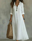 Bianca | Abito Maxi Ricamato Bohemien