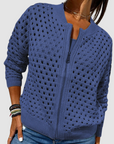 Livia | Cardigan Traforato con Zip