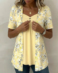 Valentina | Completo Floreale Scollo a V