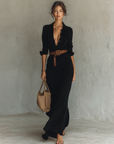 Chiara | Abito Maxi Drappeggiato