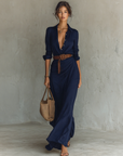 Chiara | Abito Maxi Drappeggiato
