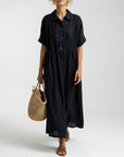 Aurora | Abito Maxi Fluido con Tasche