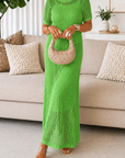Valentina | Abito Maxi Traforato con Sottoveste