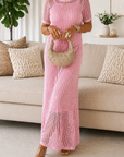 Valentina | Abito Maxi Traforato con Sottoveste