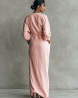 Isabella | Abito Maxi Portafoglio Drappeggiato