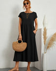 Livia | Abito Maxi Svasato con Tasche