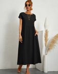 Livia | Abito Maxi Svasato con Tasche