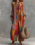 Ginevra | Tuta halter patchwork