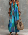Ginevra | Tuta halter patchwork