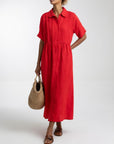 Aurora | Abito Maxi Fluido con Tasche