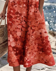 Cecilia | Abito Midi Fluido a Fiori con Tasche