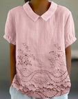 Chiara | Blusa Floreale con Colletto