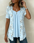 Valentina | Completo Floreale Scollo a V