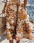 Cecilia | Abito Midi Fluido a Fiori con Tasche