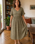 Elena | Abito Floreale Midi