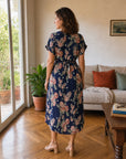 Rosalba | Abito Midi Floreale a Fiocco
