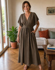 Lavinia | Abito Maxi Drappeggiato