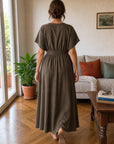 Lavinia | Abito Maxi Drappeggiato