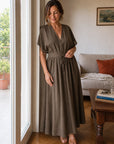 Lavinia | Abito Maxi Drappeggiato